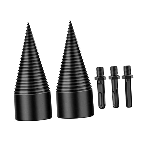 Kisangel 1 Satz Holzspalter Bohrkegel Teiliges mit Drill Bits Hochwertigem für Elektrische Bohrmaschinen zum Schnellen Spalten von Holz für Verschiedene Holzarten Kisangel 1 Satz Holzspalter Bohrkegel Teiliges mit Drill Bits Hochwertigem für Elektrische Bohrmaschinen zum Schnellen Spalten von Holz für Verschiedene Holzarten von Kisangel