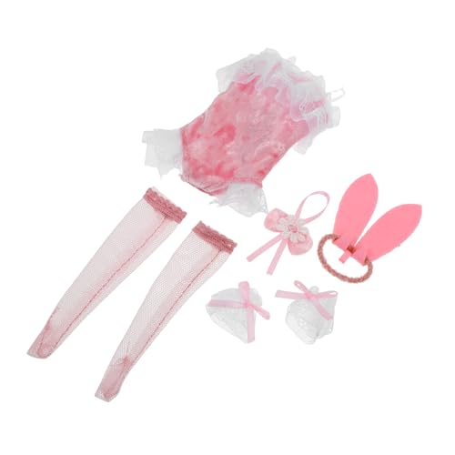 Kisangel 1 Satz Puppenkleidung Puppen Accessoires Puppenparty Kleidung Kleidung Puppenoutfit Hasenkostüm für Mädchen Puppenzubehör Kleidung für Puppen Polyester von Kisangel