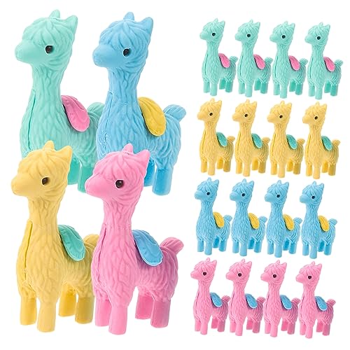 Kisangel 1 Satz Radiergummi Mini Schule Kind Figur Klein Festivalgeschenk Gummi Malen Zimmerdekoration Malen Alpaka-gummi Farbregal Dekoration 20 Stück von Kisangel