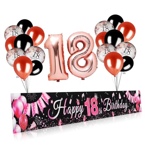 Kisangel 1 Satz Satz celebrations feierstahl luftbalons balloon Geburtstagsfeier 18. Geburtstagsdekoration für Jungen Ballondekorationen zum Geburtstag Geburtstagsparty-Kit Aluminiumfolie von Kisangel