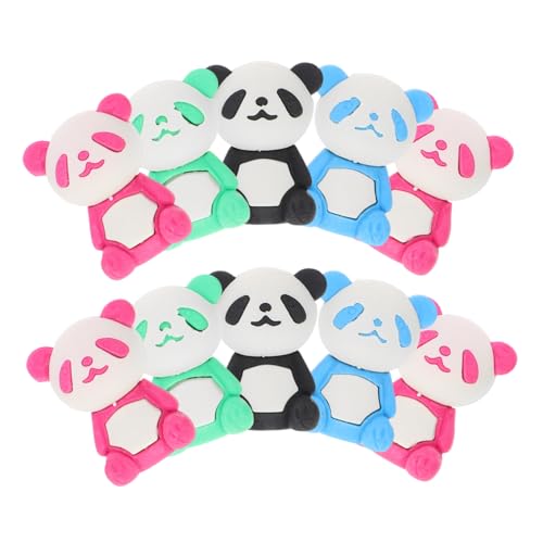 Kisangel 1 Satz Teiliges Cartoon Panda Radiergummis Für Lustige Und Schulutensilien Für Kreative Partygeschenk Oder Schulmaterialien Zufällige Farbe 16 Stück von Kisangel