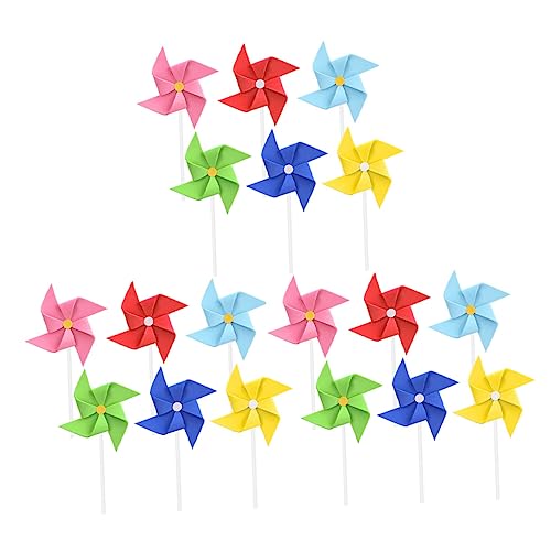 Kisangel 1 Satz Windmühlenkarte Topper Geburtstag Party Für Oh Colorful Eva 18 Stück von Kisangel