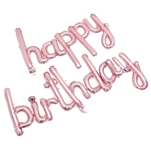 Kisangel 1 Set Alphabet Luftballons Pink Happy Birthday Verschiedene Geburtstagsballons Standballons Happy Birthday Ballon Glanzform Anzug Für Geburtstagsdekorationen Für Roségold Kisangel 1 Set Alphabet Luftballons Pink Happy Birthday Verschiedene Geburtstagsballons Standballons Happy Birthday Ballon Glanzform Anzug Für Geburtstagsdekorationen Für Roségold von Kisangel