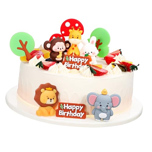 Kisangel 1 Set Kuchendekoration Weicher Kleber Cartoon Dschungel Party Dekorationen Tier Kuchendekorationen Dschungel Thema Cupcake Topper Giraffe Waldtiere Weicher Gummi Kisangel 1 Set Kuchendekoration Weicher Kleber Cartoon Dschungel Party Dekorationen Tier Kuchendekorationen Dschungel Thema Cupcake Topper Giraffe Waldtiere Weicher Gummi von Kisangel