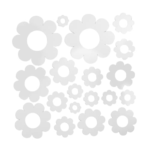 Kisangel 1 Set Wandspiegelaufkleber Selbstklebender Spiegel Abnehmbares 3D Blumen DIY Wandaufkleber Für Wohnzimmer Schlafzimmer Badezimmer Silber Kisangel 1 Set Wandspiegelaufkleber Selbstklebender Spiegel Abnehmbares 3D Blumen DIY Wandaufkleber Für Wohnzimmer Schlafzimmer Badezimmer Silber von Kisangel