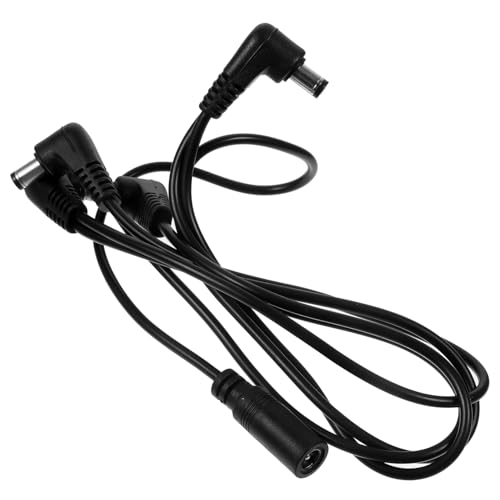 Kisangel 1 Stück Gitarren Kabel Stromversorgungskabel für Gitarrenpedale Schwarz zu Geeignet für Stabile Musiknutzung und Einfache Bedienung von Kisangel