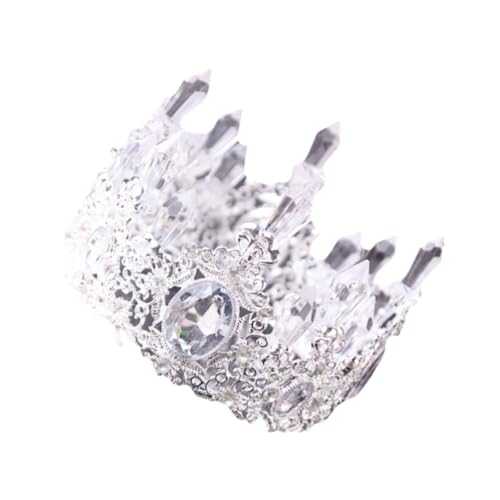 Kisangel 1 Stück Kristallkrone Barocke Krone Brautkopfschmuck Für Die Hochzeit Krone Tortenaufsatz Krone Der Abschlussballkönigin Krone Für Kuchendeckel Kronenverzierungen Kronendekor Weiß Kisangel 1 Stück Kristallkrone Barocke Krone Brautkopfschmuck Für Die Hochzeit Krone Tortenaufsatz Krone Der Abschlussballkönigin Krone Für Kuchendeckel Kronenverzierungen Kronendekor Weiß von Kisangel