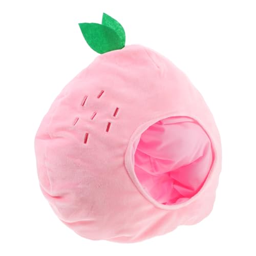 Kisangel 1 Stück Lustiger Pfirsichhut, Neuheit Karneval Party Verkleidung Cosplay Kostümhut, Plüsch, Pink, 39 x 36 x 8 cm von Kisangel