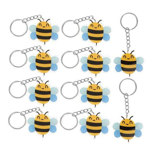 Kisangel 10 Stück Biene Schlüsselanhänger Bienenspielzeug Bienen Dekorationen Bienendekor Bienen Zubehör Die Biene Bienen-schlüsselanhänger, Party-dekoration Schlüsseldekoration Metall Kisangel 10 Stück Biene Schlüsselanhänger Bienenspielzeug Bienen Dekorationen Bienendekor Bienen Zubehör Die Biene Bienen-schlüsselanhänger, Party-dekoration Schlüsseldekoration Metall von Kisangel