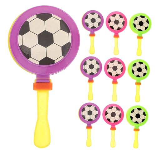 Kisangel 10 Stück Bunte Handklatscher Klatscher Party Requisiten Leichtes Kunststoff Handgeräusch Fußballparty Dekoration Anfeuern Zubehör für Feste Konzert Sportveranstaltungen von Kisangel