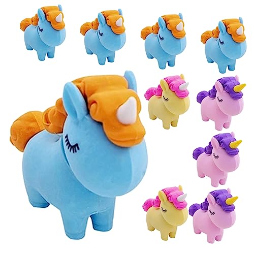 Kisangel 10 Stück Einhorn Radiergummis Kreative Abziehbare Radierer für Buntes Schulzubehör und Mitgebsel für Geburtstagsfeiern Leicht und Tragbar für Schüler und Zufällige Farbe Kisangel 10 Stück Einhorn Radiergummis Kreative Abziehbare Radierer für Buntes Schulzubehör und Mitgebsel für Geburtstagsfeiern Leicht und Tragbar für Schüler und Zufällige Farbe von Kisangel