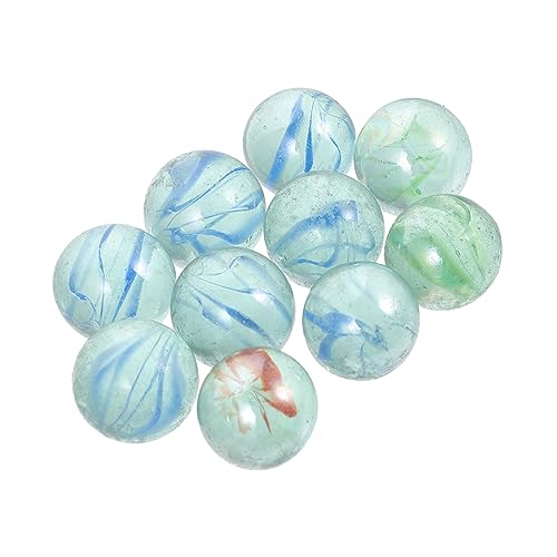 Kisangel 10 Stück Glasbälle unterrichten Experimentiergeräte Glasperlen Glaskugel dekorative Glasmurmeln Laborzubehör Glasmurmeln für Aquarien Aquarium Glaskugel von Kisangel