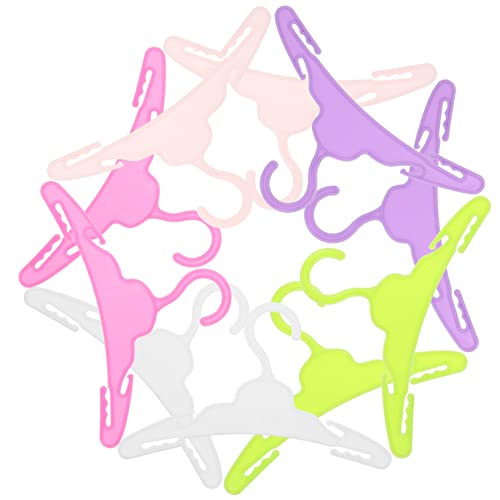 Kisangel 10 Stück Mini -kleiderbügelspielzeug Puppe Miniatur Kleidung Kleiderständer DIY Kleiderbügel Schmuckgarderobe Mini -kleiderbügel Pulloverkleider Mini House Hangers Pps-Kunststoff von Kisangel