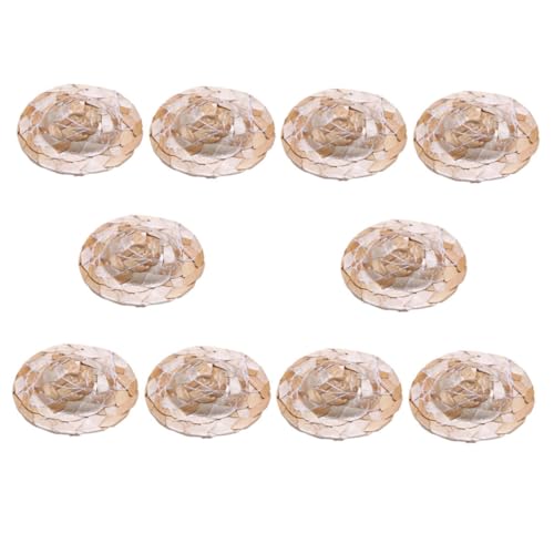 Kisangel 10 Stück Miniatur Strohhüte Teiliges von Handgewebten Puppenhüten für Kreative Dekoration und Miniaturhäuser als Fotorequisiten für Rollenspiele Kisangel 10 Stück Miniatur Strohhüte Teiliges von Handgewebten Puppenhüten für Kreative Dekoration und Miniaturhäuser als Fotorequisiten für Rollenspiele von Kisangel