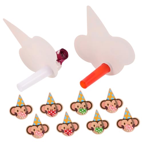 Kisangel 10 Stück Party-Requisiten-Pfeife kinderspiele geburtstagsgeschenke Partyzubehör für Pfeifen Party-Deko kleine Pfeifen für Partygeschenke pfeifen Papier von Kisangel