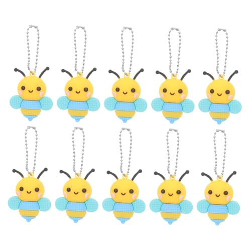 Kisangel 10 Stück Schlüsselanhänger Bienendekor Party Schlüsselbund Bienenspielzeug hängende Biene Bienenanhänger kleiner Bienenschmuck Bienen-Anhänger Hängendes PVC Kisangel 10 Stück Schlüsselanhänger Bienendekor Party Schlüsselbund Bienenspielzeug hängende Biene Bienenanhänger kleiner Bienenschmuck Bienen-Anhänger Hängendes PVC von Kisangel