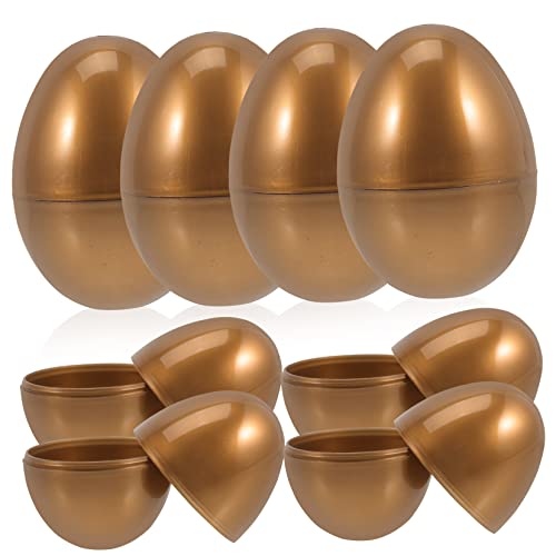 Kisangel 10 Stück Teiliges Goldene Kunststoff Ostereier Befüllbare Osterdeko für Party Süßigkeiten Langlebige Frühlings Dekoration für Osterfeiern und Geschenkboxen Kisangel 10 Stück Teiliges Goldene Kunststoff Ostereier Befüllbare Osterdeko für Party Süßigkeiten Langlebige Frühlings Dekoration für Osterfeiern und Geschenkboxen von Kisangel