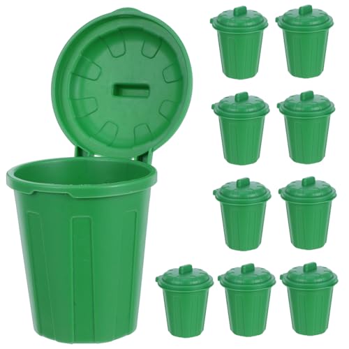 Kisangel 10 Stück Teiliges Set Mini Mülltonnen mit Deckel Kleiner Desktop Abfalleimer Stifthalter Multifunktionaler Organizer Lebhaftem Grün für Zuhause Schule Büro und Partys Kisangel 10 Stück Teiliges Set Mini Mülltonnen mit Deckel Kleiner Desktop Abfalleimer Stifthalter Multifunktionaler Organizer Lebhaftem Grün für Zuhause Schule Büro und Partys von Kisangel