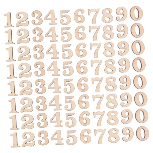 Kisangel 100 Stück Alphabet -Holzchip -Unterrichtshilfe unfertige Holzscheiben unvollendete Holzverzierungen Holzausschnitte unvollendet Holzformen basteln leere Holzscheiben hölzern von Kisangel