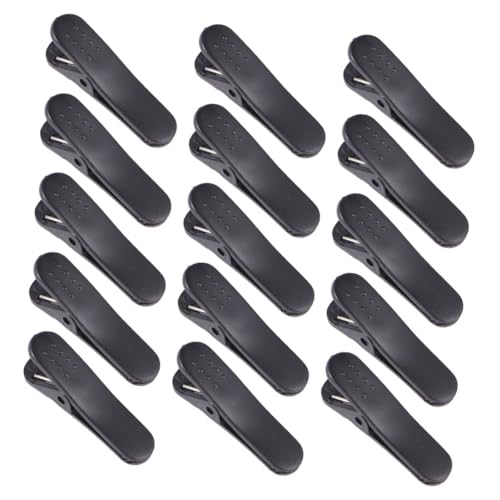 Kisangel 100 Stück Earphone Cable Clip Alligator Klemme Kabelhalter für Kopfhörer Kabelmanagement Langlebiger Kunststoff Praktisch für Handy Headsets Schwarz von Kisangel