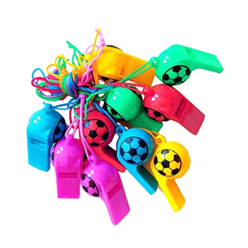 Kisangel 100 Stück Fußball Pfeife Fußballpfeifen gefallen Schiedsrichter pfeifen pfeift Masse Farbenfrohe Pfeife Partypfeife Fußballartikel Pfeifenspielzeug Plastik Zufällige Farbe Kisangel 100 Stück Fußball Pfeife Fußballpfeifen gefallen Schiedsrichter pfeifen pfeift Masse Farbenfrohe Pfeife Partypfeife Fußballartikel Pfeifenspielzeug Plastik Zufällige Farbe von Kisangel