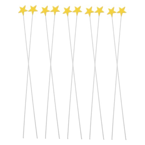 Kisangel 100 Stück Gelbe Packung Sterne Tortendeko aus Weichem Schaumstoff Wiederverwendbare Stern Cake Toppers für Geburtstagstorten Party Deko Vielseitige Dessertspieße für Festliche von Kisangel