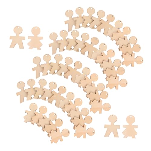 Kisangel 100 Stück Holzfiguren Boy Girl Formen Unbehandelte Holzstücke Basteln DIY Party Dekorationen Holzscheiben für Kreative Kunstprojekte Kisangel 100 Stück Holzfiguren Boy Girl Formen Unbehandelte Holzstücke Basteln DIY Party Dekorationen Holzscheiben für Kreative Kunstprojekte von Kisangel