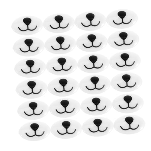 Kisangel 100 Stück Nase Nasenschmuck Schneemannnase Basteln Puppenmund Sicherheitsmundpuppen Zubehör Für Die Puppenherstellung Puppen Machen Mund Handgemachte Häkelnase Acryl Weiß von Kisangel