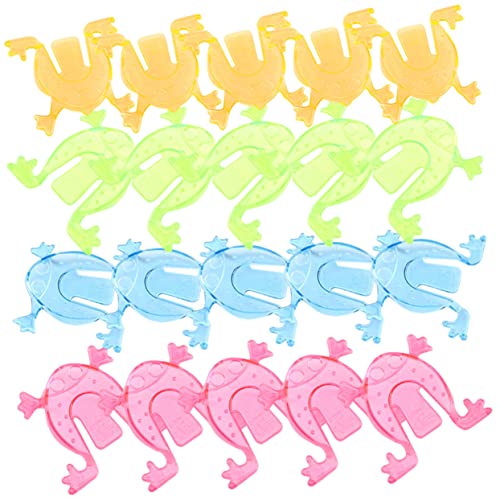 Kisangel 100 Stück Springendes Froschspielzeug Plastikspielzeugfrösche Frösche springen Frösche hüpfende Frösche Mini Frösche aus Plastik Zufällige Farbe von Kisangel