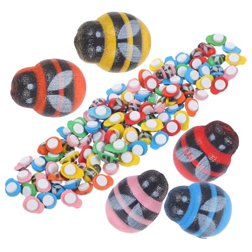 Kisangel 100 Stück Teiliges Holz Bienen mit Selbstklebender Rückseite Natürliche Bienen Bastelverzierung für Scrapbooking DIY Handwerk und Partydeko Robuste Detailreiche von Kisangel