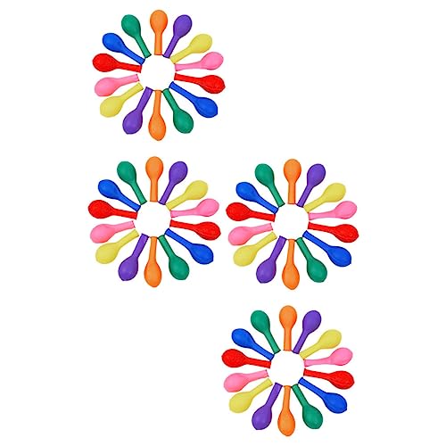 Kisangel 100Stücke Fluoreszierende Latexballons Ballons Für Partydekoration Wiederverwendbare Leuchtende Luftballons Für Unvergessliche Feierlichkeiten von Kisangel