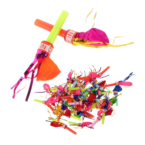 Kisangel 100Stücke Halloween Partypfeifen Musikalische für Aufblasbare Ballons Lustige Spielzeuge für Geburtstagsfeiern Wiederverwendbare von Kisangel