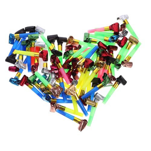 Kisangel 100Stücke Party Blower Für Pfeifen Für Geburtstagsfeiern Hochzeiten Babypartys Und Festlichkeiten Für Fröhliche Und Spaß von Kisangel