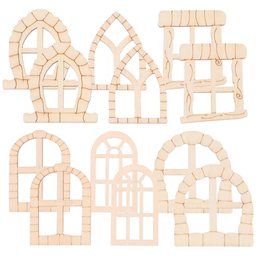 Kisangel 100stücke Unvollendete Holz Feentüren Miniatur Garten Tür Fenster Zubehör Für Feengärten Baumstamm Dekorationen DIY Projekte Unlackiert Naturholz Design Kisangel 100stücke Unvollendete Holz Feentüren Miniatur Garten Tür Fenster Zubehör Für Feengärten Baumstamm Dekorationen DIY Projekte Unlackiert Naturholz Design von Kisangel