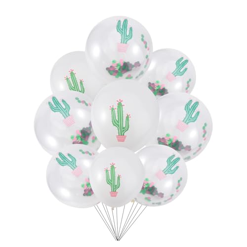 Kisangel 10er Set Ballonanzug Jubiläumsballons Geburtstag Luftballons Dekorativer Luftballon Geburtstagsballon Partyballons Romantische Luftballons Partyzubehör Emulsion von Kisangel