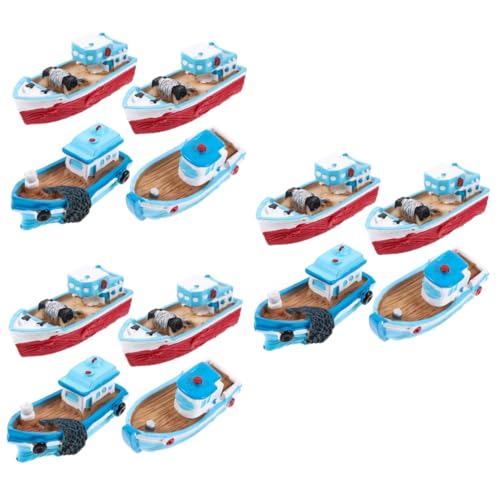 Kisangel 12 Stck. Mediterrane Resin Fischboot Deko Realistische Miniatur Boote Rustikaler Stil DIY Mikro Landschaft Nautische Tischdekoration für Wohnzimmer Büro und Fotorequisiten Kisangel 12 Stck. Mediterrane Resin Fischboot Deko Realistische Miniatur Boote Rustikaler Stil DIY Mikro Landschaft Nautische Tischdekoration für Wohnzimmer Büro und Fotorequisiten von Kisangel