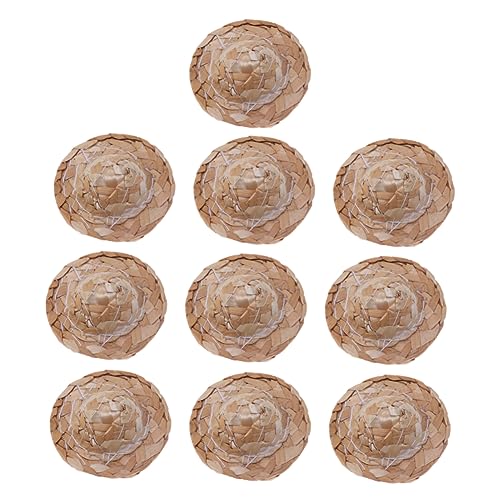 Kisangel 12 Stück Teiliges Handgefertigter Mini Strohhüte Breitkrempige Puppenhüte für DIY Bastelbedarf und Puppendekoration Geeignet für Puppen Bären und Kreative Handarbeiten Kisangel 12 Stück Teiliges Handgefertigter Mini Strohhüte Breitkrempige Puppenhüte für DIY Bastelbedarf und Puppendekoration Geeignet für Puppen Bären und Kreative Handarbeiten von Kisangel