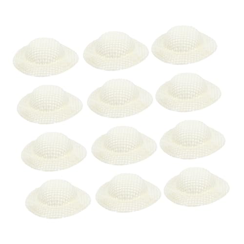 Kisangel 12 Stück Teiliges Miniatur Papierhüte Kleine Puppenhüte für DIY Bastelprojekte Leichte Stabile Mini Dekoration als Puppenzubehör und Foto Requisite von Kisangel