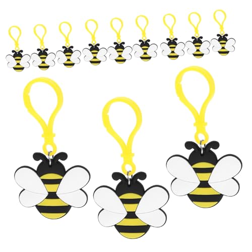 Kisangel 12 Stück Teiliges Niedliche Bienen Schlüsselanhänger aus Robustem Praktische Taschenanhänger und Rucksackdeko Verschleißfest als Partygeschenke für Familie und Zufällige Farbe Kisangel 12 Stück Teiliges Niedliche Bienen Schlüsselanhänger aus Robustem Praktische Taschenanhänger und Rucksackdeko Verschleißfest als Partygeschenke für Familie und Zufällige Farbe von Kisangel