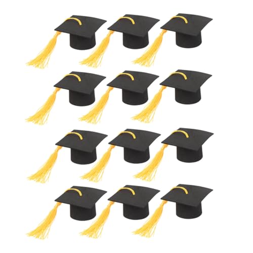 Kisangel 12Stücke Abschluss Hut Cupcake Topper Mit Quasten Kuchendekoration Für Abschlussfeiern Klasse Von Deko Für Kuchen Und Muffins Feierliche Partydekoration Kisangel 12Stücke Abschluss Hut Cupcake Topper Mit Quasten Kuchendekoration Für Abschlussfeiern Klasse Von Deko Für Kuchen Und Muffins Feierliche Partydekoration von Kisangel