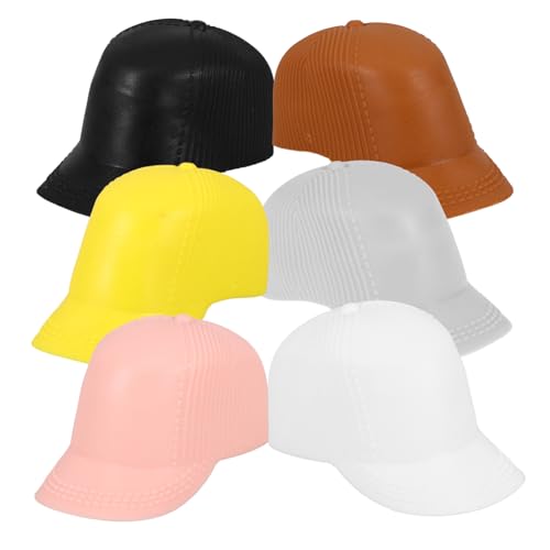 Kisangel 12Stücke Peak Cap Puppenhut Schirmmützen Für DIY Puppenzubehör Sonnenhut Für Spielzeugpuppen Für Kreative Bastelprojekte Und Puppenspiel von Kisangel