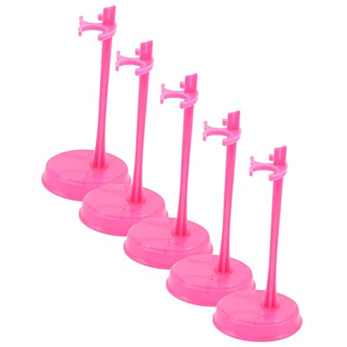 Kisangel 15 Stück Actionfigurenständer Puppenständer für Actionfiguren Puppenhalter Puppenpräsentation nach Träger hoch Stützständer für Puppen Displayhalter für Actionfiguren Plastik Rosy von Kisangel