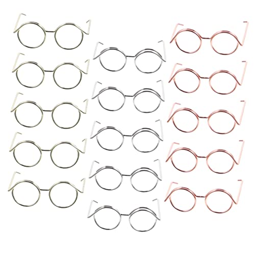 Kisangel 15 Stück Brille Spielzeugzubehör Babypuppe Mini-Puppenbrille zum Basteln Puppenkleid runde Puppenbrille Brille für Puppe winzige Brille Miniaturbrille Puppenbrillen Kupferkabel Kisangel 15 Stück Brille Spielzeugzubehör Babypuppe Mini-Puppenbrille zum Basteln Puppenkleid runde Puppenbrille Brille für Puppe winzige Brille Miniaturbrille Puppenbrillen Kupferkabel von Kisangel