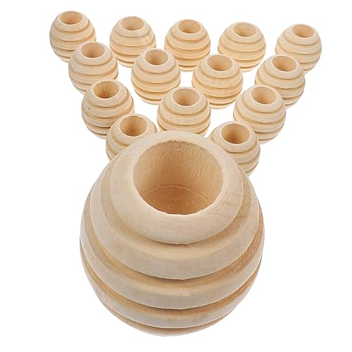 Kisangel 15 Stück Holzperlen im Design für Diy Dekorationen für Garten Landschaften und Holzprojekte Kisangel 15 Stück Holzperlen im Design für Diy Dekorationen für Garten Landschaften und Holzprojekte von Kisangel