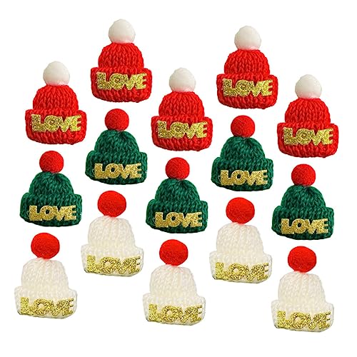 Kisangel 15 Stück Teiliges Mini Weihnachtsmützen zum Basteln Gestrickte Fingerhüte Rot Grün und Weiß Dekorative Party Accessoires für Christbaumschmuck Flaschen und Tischdekoration zu Kisangel 15 Stück Teiliges Mini Weihnachtsmützen zum Basteln Gestrickte Fingerhüte Rot Grün und Weiß Dekorative Party Accessoires für Christbaumschmuck Flaschen und Tischdekoration zu von Kisangel