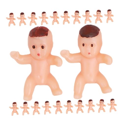 Kisangel 150 Stück Mini Plastikbabys Shower Party Deko Figuren für Spiele und Tischdekorationen Leichte Kompakte Shower Party Supplies für Interaktive Babyspiele von Kisangel