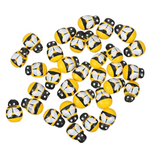 Kisangel 150Stücke Mini Bienen Holzornamente Garten Und Dekoration DIY Projekte Und Miniaturbienen Für Kreative Bastelideen von Kisangel