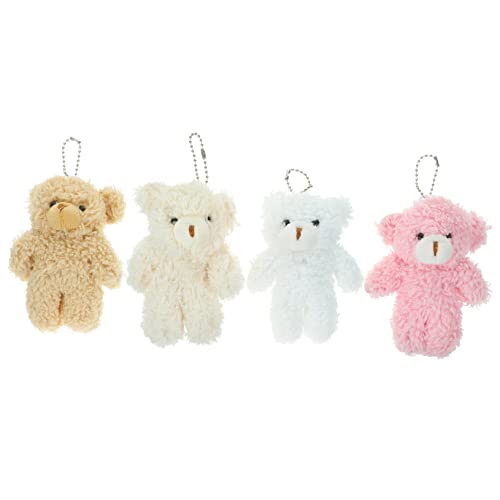 Kisangel 16 Stck Plüsch Bär Schlüsselanhänger Anhänger Rosa Aprikose Weiß Weiche Mini Kuscheltier Taschenanhänger Rucksack Zubehör für Dekoration und Kisangel 16 Stck Plüsch Bär Schlüsselanhänger Anhänger Rosa Aprikose Weiß Weiche Mini Kuscheltier Taschenanhänger Rucksack Zubehör für Dekoration und von Kisangel