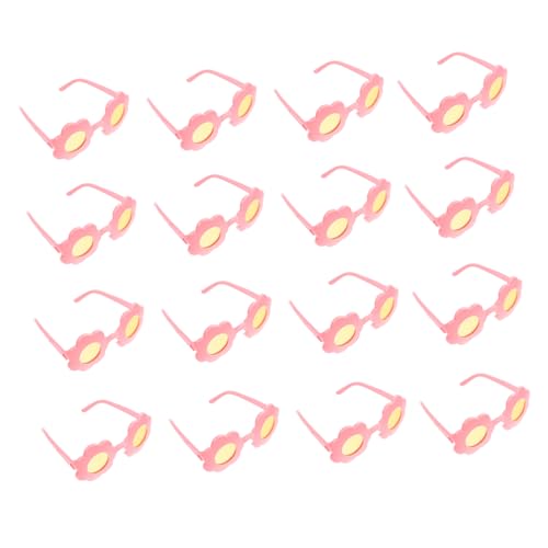 Kisangel 16 Stück Minipuppenbrille Winzig Gläser Puppenbrillen Puppen Kostüm Brille Miniatur Erwachsene Klein Puppe Verkleiden Sich Sonnenbrillen Plastik von Kisangel