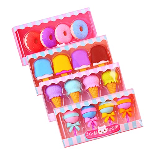 Kisangel 16 Stück Teiliges Cartoon Radiergummis für Abnehmbare Süße Desserts Donut und Eistüten Design für Schule und Kreative Bastelprojekte Kisangel 16 Stück Teiliges Cartoon Radiergummis für Abnehmbare Süße Desserts Donut und Eistüten Design für Schule und Kreative Bastelprojekte von Kisangel